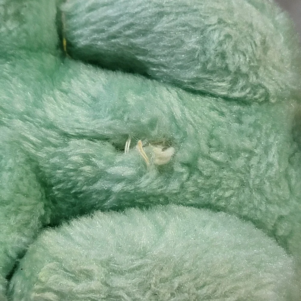 Vintage Commonwealth Toy Pastel Green Yellow Puppy Dog Plush Stuffed Animal 6